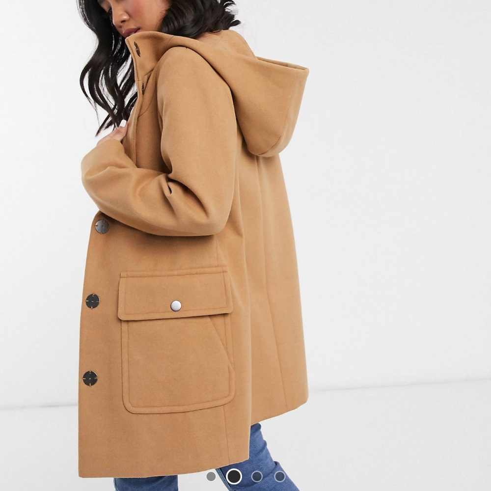 ASOS Petite Hooded Peacoat